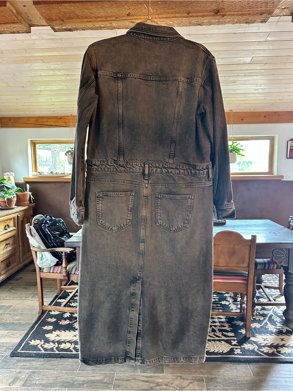 Zara Denim midi dress - Picture 2 of 3